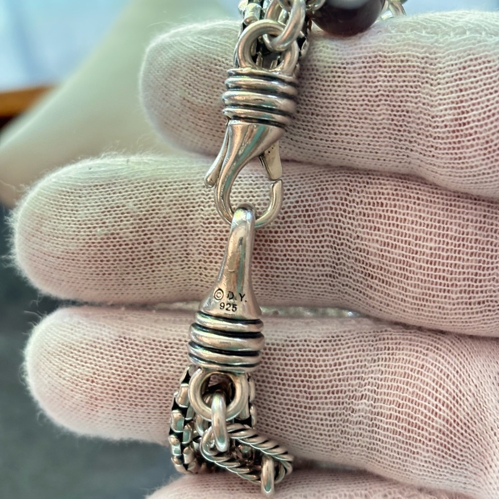 David Yurman Multi-Strand Bijoux Bracelet with Gemstones-Small - Picture 6 of 8